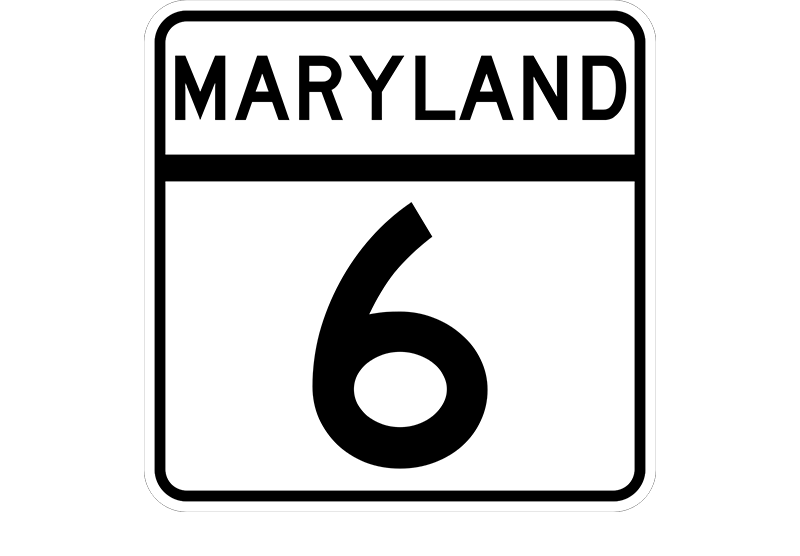 MD 6 sign
