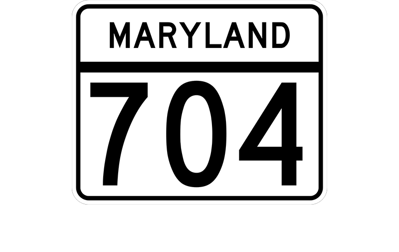 MD 704 sign