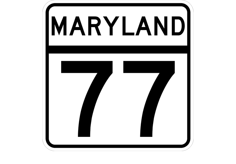 MD 77 sign