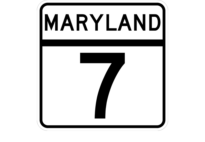 MD 7 sign