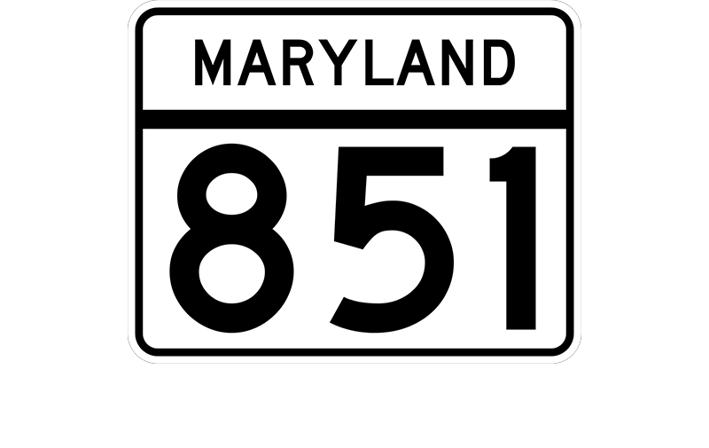 MD 851 sign