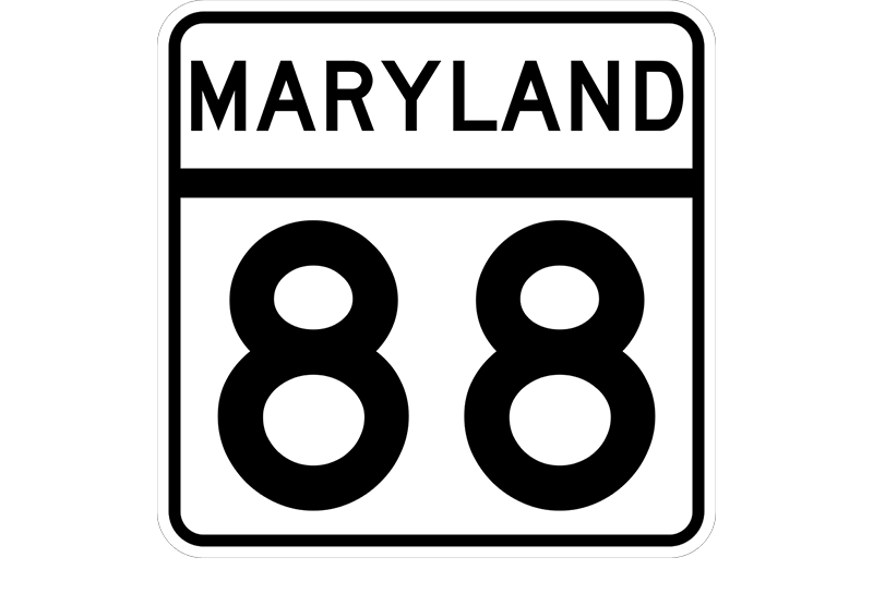 MD 88 sign