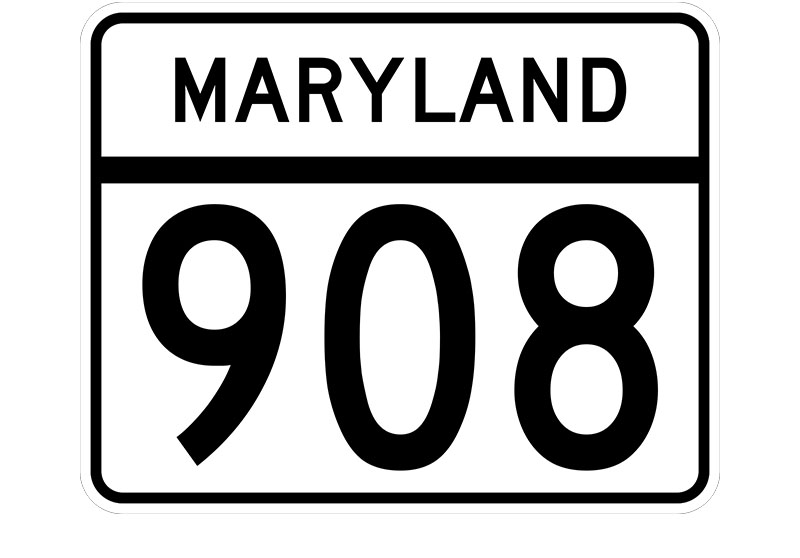 MD 908 sign