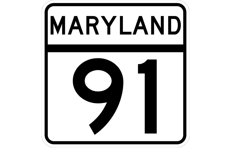 MD 91 sign