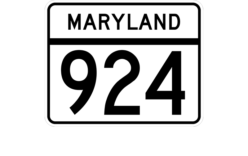 MD 924 sign
