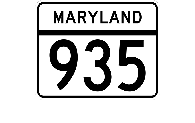 MD 935 sign