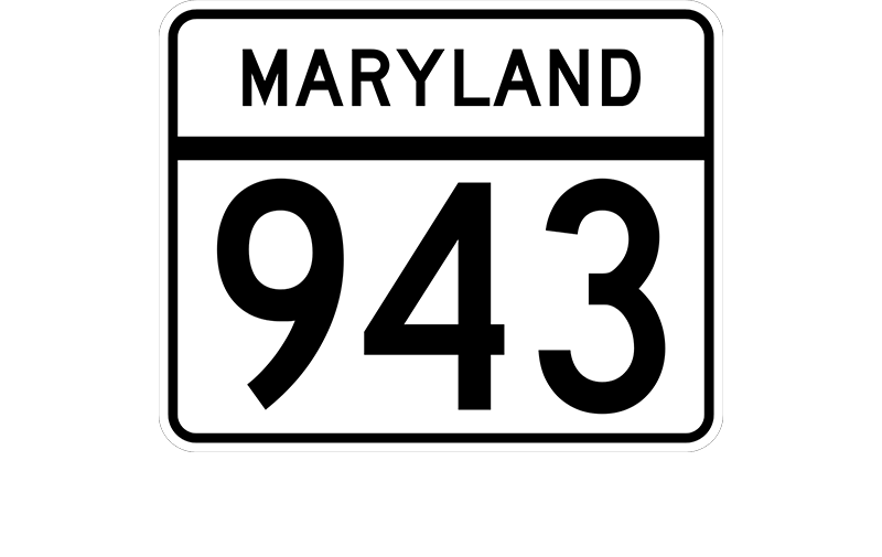 MD 943 sign