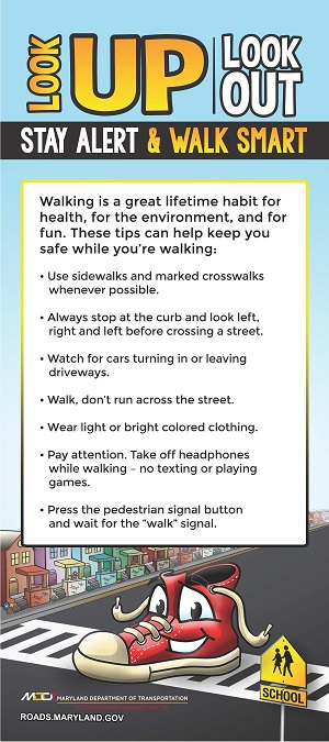 Pedestrian Safety Tip Card for Kids, 1