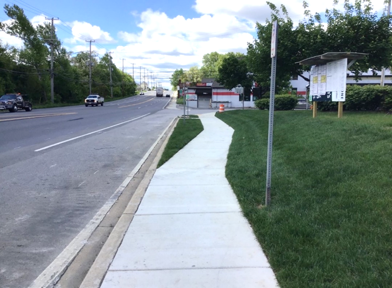 US 1 sidewalk installed in Howard County