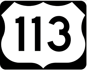 US 113 sign