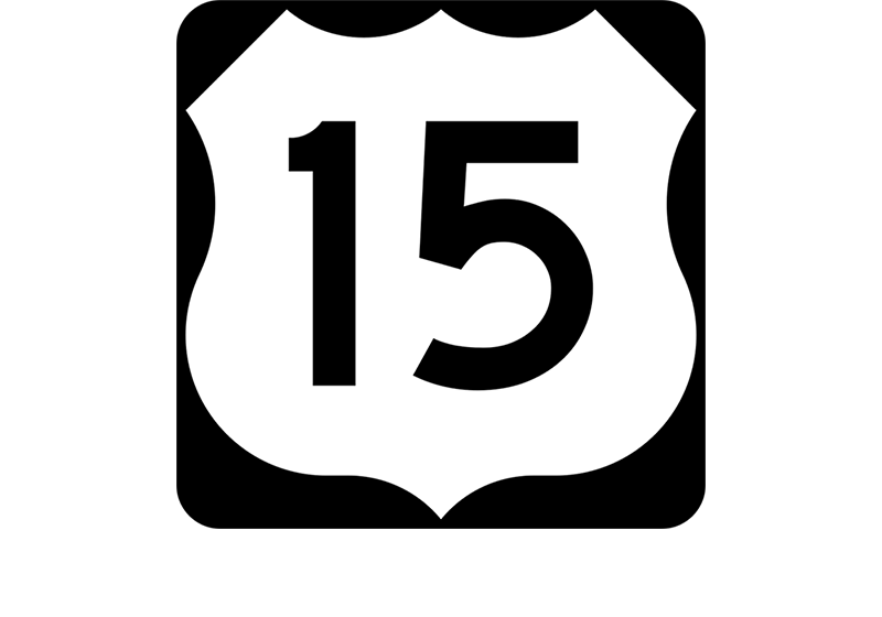 US 15 Sign