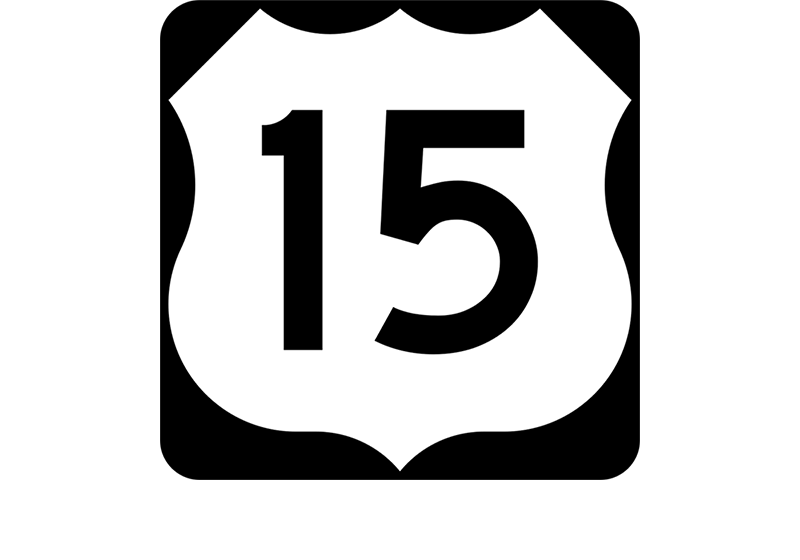 US 15 sign