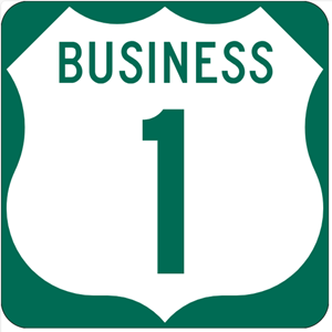 US 1 Business sign