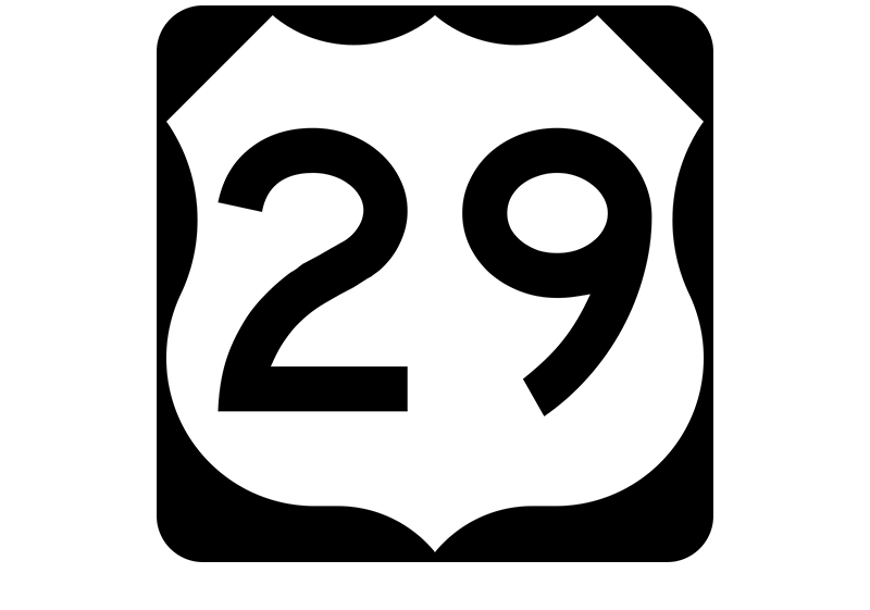 US 29 sign