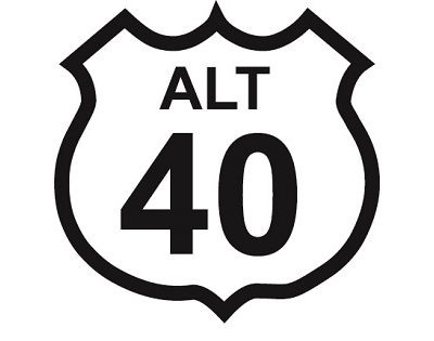 US 40 alt sign