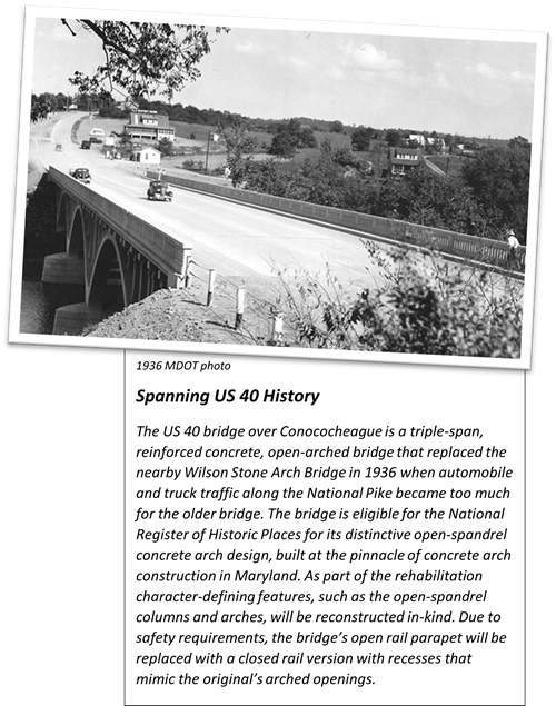 US 40 historical bridge photo