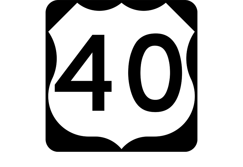 US 40 sign
