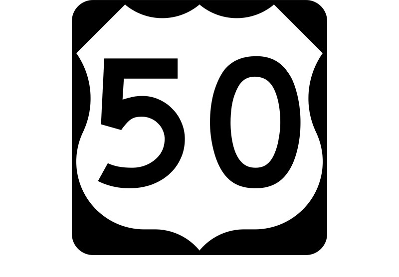 US 50 sign