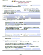 Utility Permit Application sample