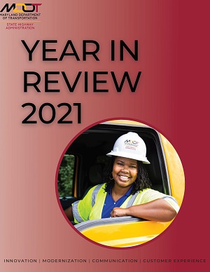 2021 MDOT SHA Annual Report cover