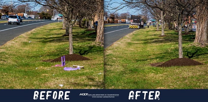 Operation Clean Sweep before and after photos