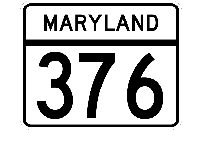 MD 376 sign