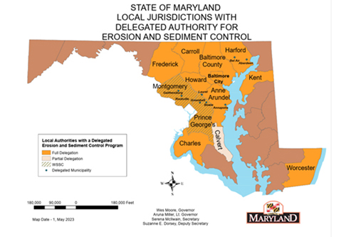 Sign denoting that Maryland wildlife crossing may occur along certain highways.