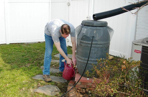 An example of rainwater harvesting