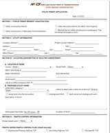 New Online Utility Permit Application