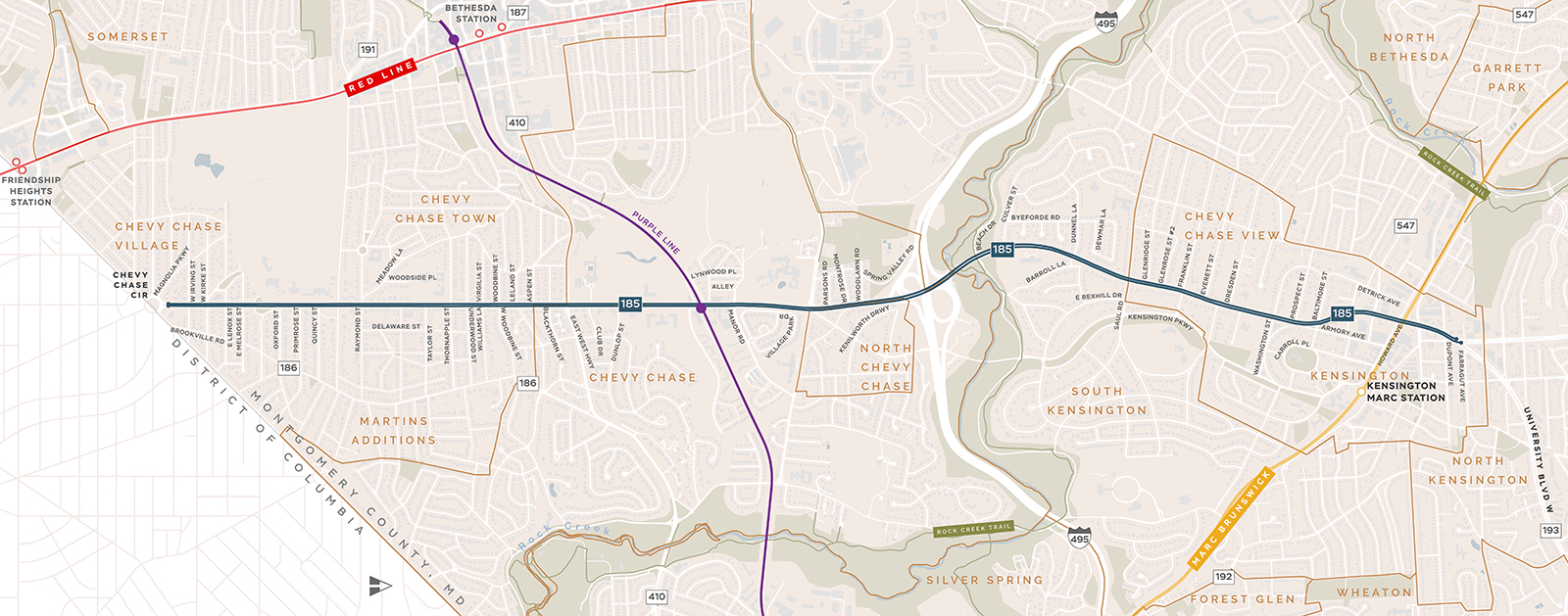 MD 185 Needs Analysis map