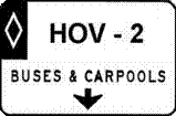 Hov2 busses and carpools